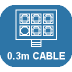 0.3m Molex Cable Icon