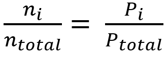 Partial pressure formula