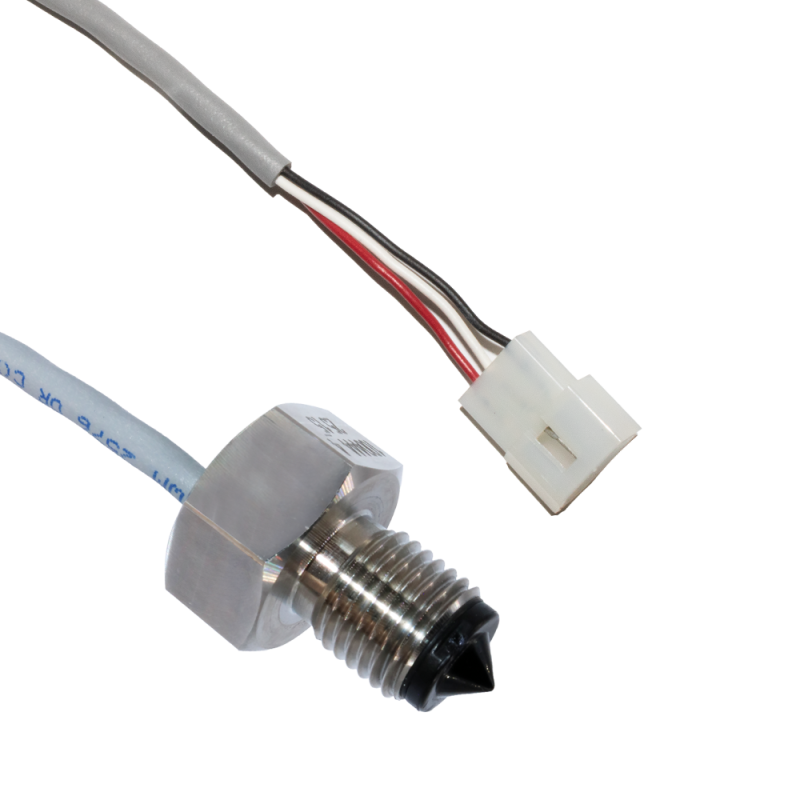 Data center cooling optical liquid level sensor with stainless steel housing and polysulfone sensing tip