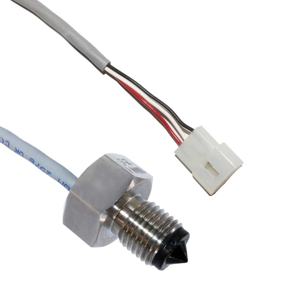 Data center cooling optical liquid level sensor with stainless steel housing and polysulfone sensing tip